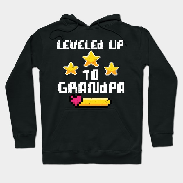 leveled up to grandpa / Baby Announcement, Grandpa To Be, Grandparents to be Hoodie by Anodyle